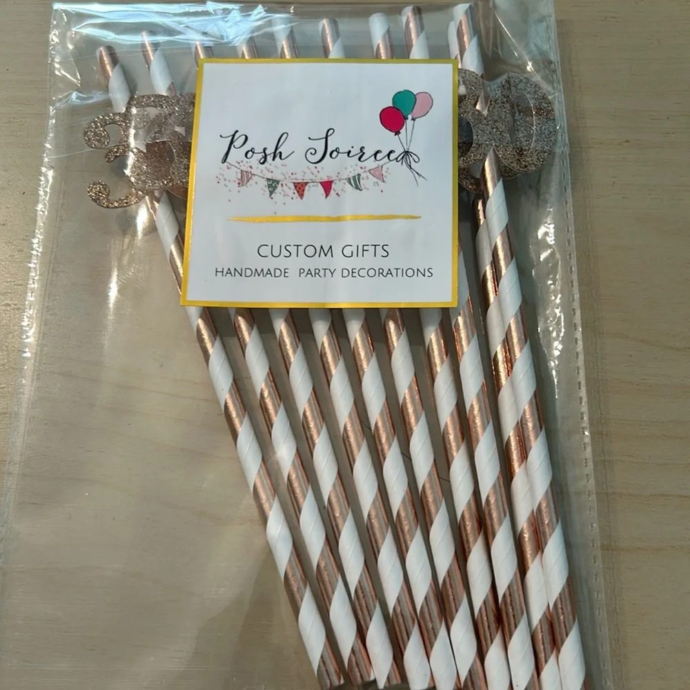 “30” Party Straws